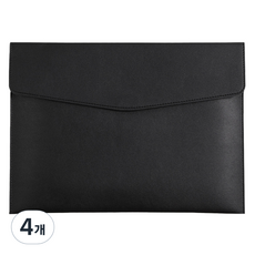 東亞PMS A4文件夾 軟皮手拿包, 4個, 黑色