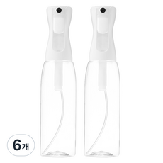 코멧 안개분사 분무기 500ml, 6개, 클리어 화이트