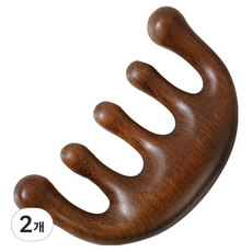 ZYG 紫緣閣 BM Design 美容木質五指刮痧按摩器, 2個, 單一顏色