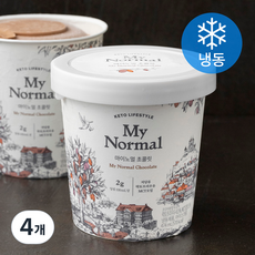 마이노멀 초콜릿 아이스크림 (냉동), 474ml, 1개입, 4개