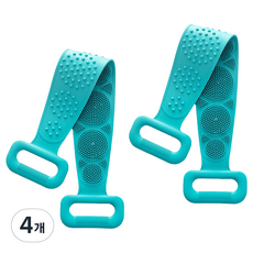 Bacogel 矽膠搓背巾, 薄荷綠, 1入, 4個