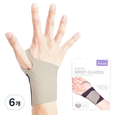 韓國 iWANNA 纖薄貼合護腕, 木質灰, 6個