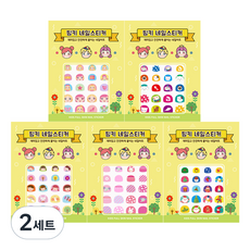 핑크공주 유아 풀스킨 네일스티커 5종 세트, AN5-03, 2세트