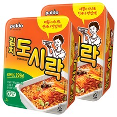 팔도도시락 김치 컵라면 86g, 2개