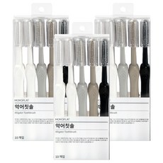mono flat 超細毛鱷魚牙刷 L號, 3組, 10個裝