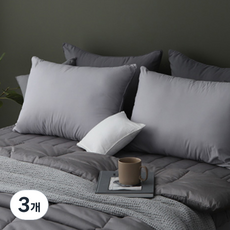 tacca tacca Slip-on 可整顆水洗枕頭, 灰色, 3個