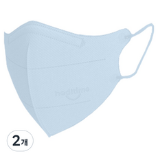 healtime Cocofit 彩色口罩 小型 N KF94, 灰藍色, 25入, 2個