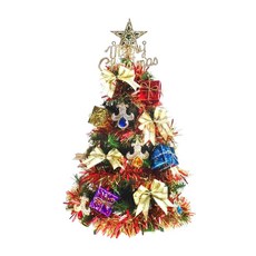 耶誕可愛經典裝飾聖誕樹 彩寶石禮物盒系 LED50燈電池燈彩光, 綠色