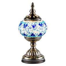 Honey Comb 復古古典玻璃桌燈(BL51877), 經典玻璃燈罩，營造溫馨居家氛圍, 1入