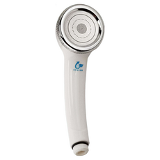 Elephant Waters 沐象 負離子沐浴把手 不鏽鋼噴板 孔徑: 0.3mm 內外圈水柱按摩, 白色, 1個