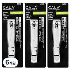CALA CALA一字型指甲刀, 單色, 6入