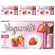 Yogurette 草莓優格樂脆棒, 100g, 4盒