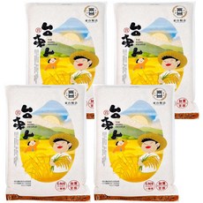 東台糧倉 台東人白米 CNS一等米, 4kg, 4包