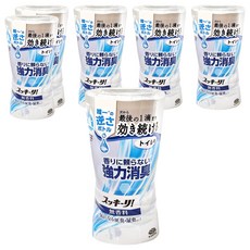 EARTH 地球製藥 廁所芳香除臭劑 無香料, 強力消臭, 倒立滴液設計, 400ml, 6瓶