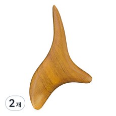 Rojeuon 原木三角指壓棒, 2個, 原木色