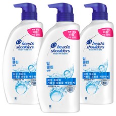 헤드앤숄더 딥 클린 샴푸, 850ml, 3개