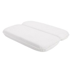 經濟實惠生活 吸盤式 PU防水 浴室 浴缸 療癒 按摩 閱讀 柔軟 SPA 枕頭, 1個, 白色