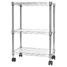 Steel Tycoon 鋼鐵力士 三層架 含滑輪, 銀色