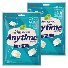 롯데웰푸드 애니타임 민트맛, 185g, 2개