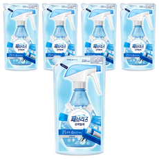 페브리즈 섬유탈취제 강력탈취 상쾌한향 리필, 320ml, 5개