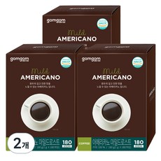 gomgom 美式即溶咖啡 中焙溫和款, 1g, 180條, 3盒