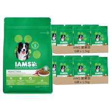 IAMS 愛慕思 健康優活 成犬營養配方乾糧, 雞肉口味, 1.5kg, 12包