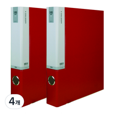 마이다스 D링 합지 바인더 인덱스형 3공 A4 3cm, 적색, 4개