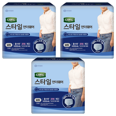 Depend 利清爽 男士風格內褲型成人紙尿褲 輕薄款, 10入, 3個, 中型