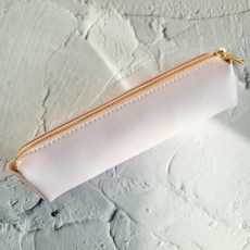 Innoble 簡約筆袋 皮革鉛筆盒, 1個, 粉紅色