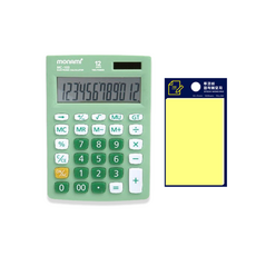 Monami 計算機 MC-103 + Tocoby 便利貼, 混合顏色(計算機), 黃色(便利貼), 1套
