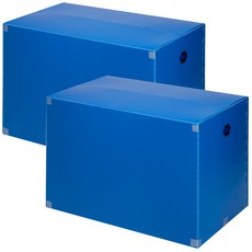 코멧 두꺼운 특대형 이사박스 3T 12호, 블루, 2개