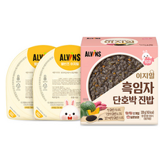 엘빈즈 이지밀 실온 이유식 흑임자 단호박 진밥, 110g, 2개