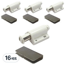 MetalKorea C23 五金玻璃用單觸式磁鐵 白色, 16套