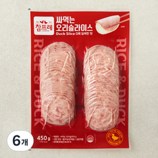 참프레 싸먹는 오리슬라이스, 450g, 6개