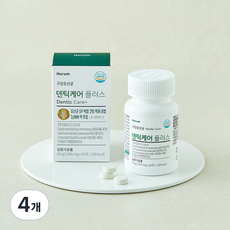 휴럼 덴틱케어 플러스 구강 유산균 60g, 4개, 60정