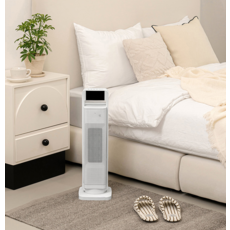 CLAPA 塔式家用PTC暖風機 + 專用遙控器, 白色, BPH-258W