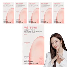 Pooeng 洋車前子藤黃果纖活美體粉隨身包 水蜜桃口味 20條入, 6盒, 120g