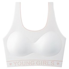 YOIIE 良の居家 0壓感冰絲 吸濕透氣 包覆運動型保護內衣 YW2015 第二階段無鋼圈款 運動少女風背心款 35~45kg適用