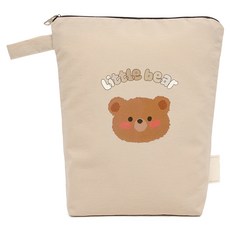 Semams 雙面防水圓形直立式尿布包, 小熊