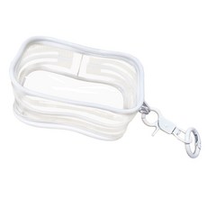葉子小舖 背包吊飾 小方包 白色 2個, 透明迷你小包, 時尚配件, "F"改成"約"