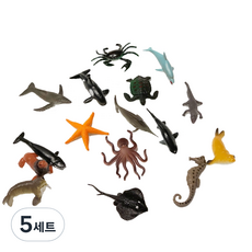 兔子地面夏威夷海洋動物迷你公仔 16 件套, 5組