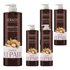 KERASYS 摩洛哥堅果油護髮素清新粉紅香, 1L, 5個