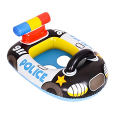 LEADER X 網紅爆款 加厚防爆 美國警車 兒童游泳圈, 1個