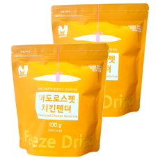 마도로스펫 반려동물 치킨텐더 동결건조간식, 100g, 2개