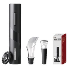 O-Life 4in1電動開瓶器, 黑色, 1個