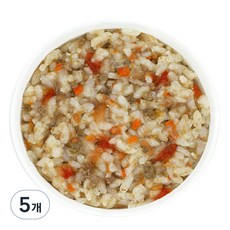 짱죽 유아용 실온 이유식 완료기 아기밥, 혼합맛(비프/토마토), 160g, 5개