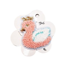 SY(童)造型BB夾-刺繡閃亮天鵝SY12587 寶寶時尚配件