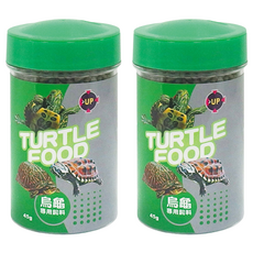 UP AQUA 雅柏 烏龜專用飼料 E-216, 45g, 2罐