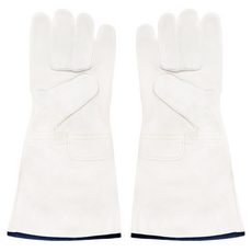 博士牌 防火線加長薄手套 33 x 16.5cm 柔軟舒適 防火耐用, 小羊皮 白色, 1雙
