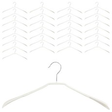 HOMENHOUSE 防滑塗層西裝上衣衣架, 奶油白, 40個